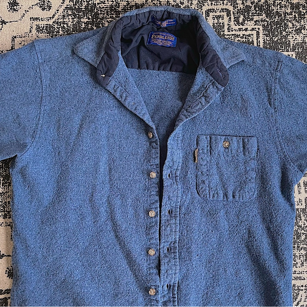 VTG 70’s 100% Pure Virgin Wool Button-Down Durable Jacket: Size L
